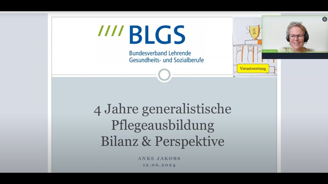 12.6.2024//Impuls: 4 Jahre generalistische Pflegeausbildung. Bilanz und Perspektiven