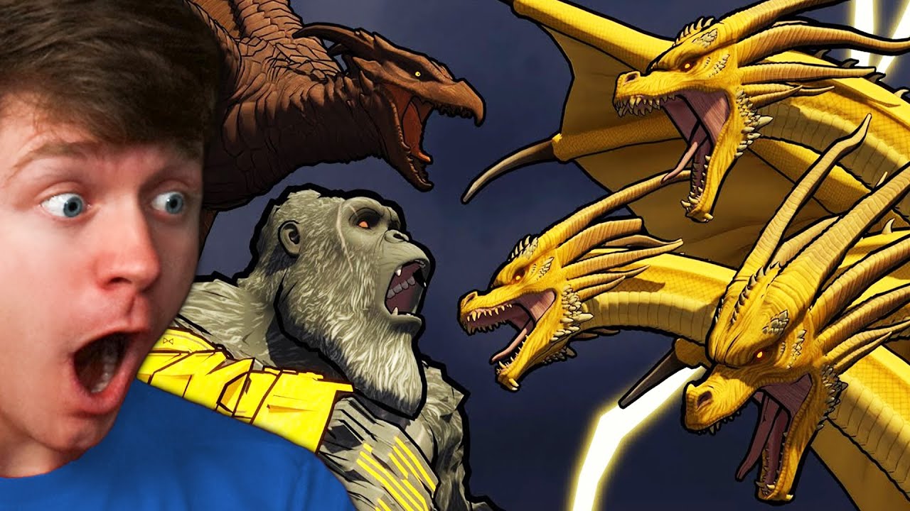Reacting to KING GHIDORAH vs KING KONG!