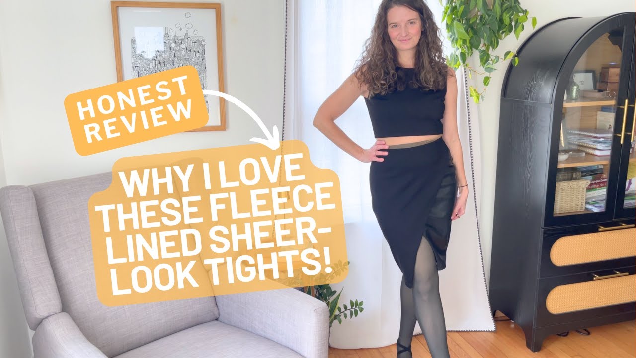 Are These Sheer-Look Fleece Lined Tights REALLY Worth The Buy? #amazoninfluencer #ad