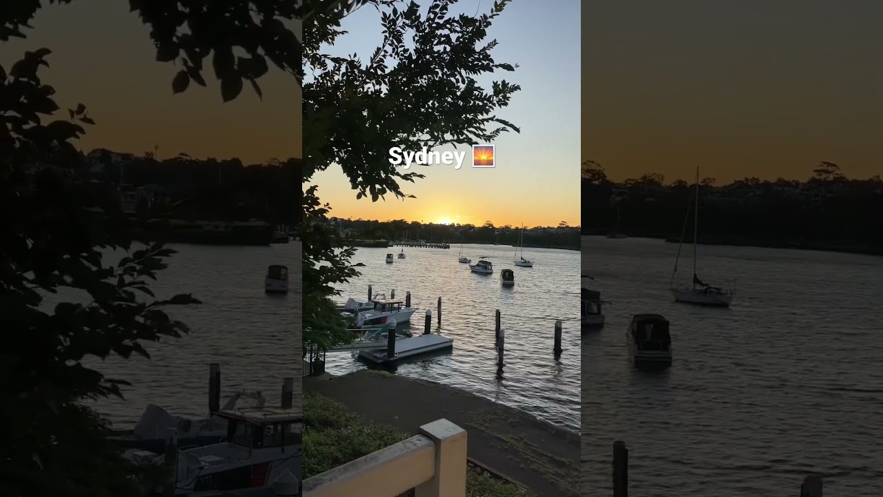 Beautiful sunset in Balmain 🌅 #sunset #shorts #sydney #balmain #sunsetview