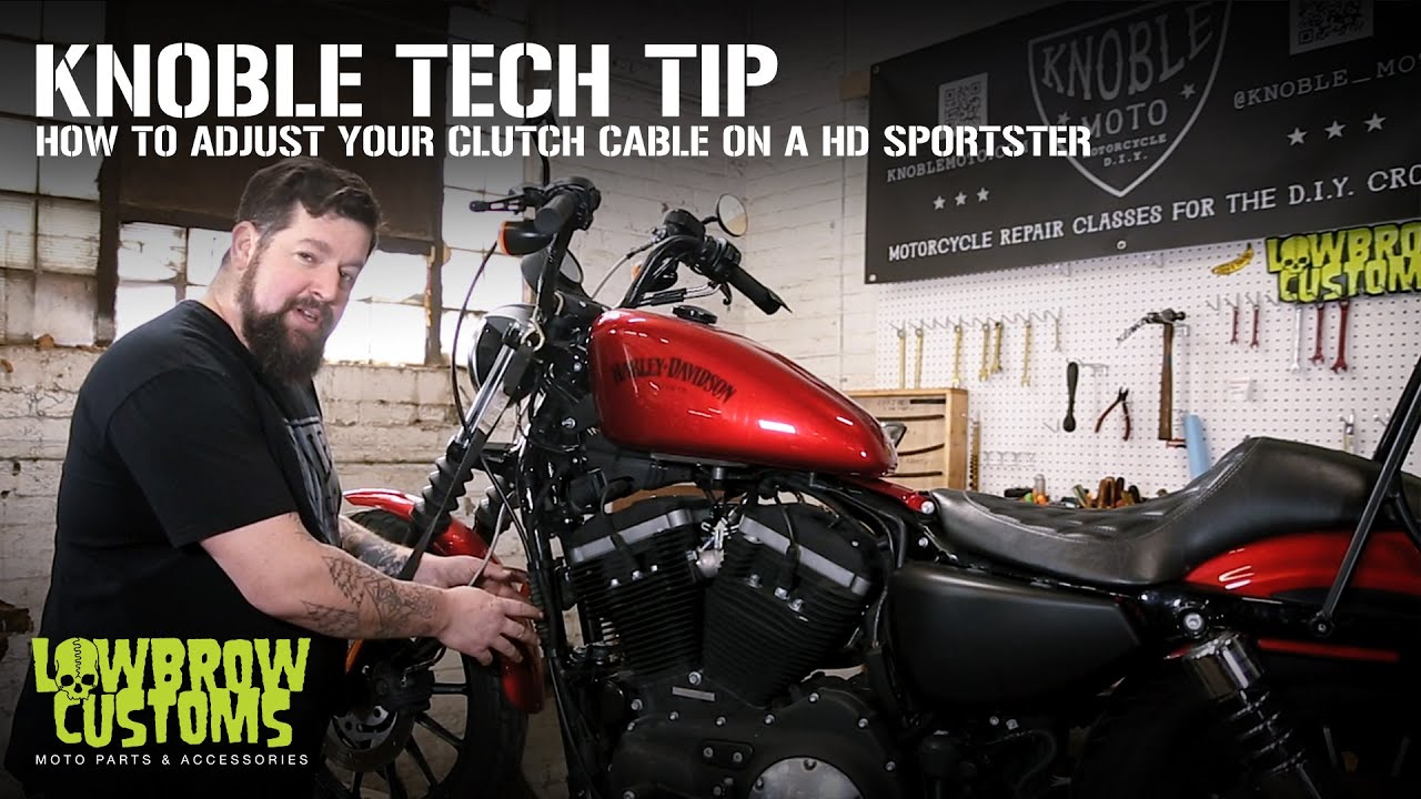 Технические советы от Knoble: как отрегулировать трос сцепления на Harley-Davidson Sportster