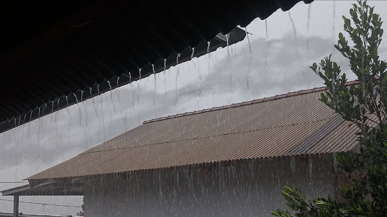 Сильный дождь на металлической крыше 🌧️ Мгновенный сон | Снятие тревоги и глубокий сон