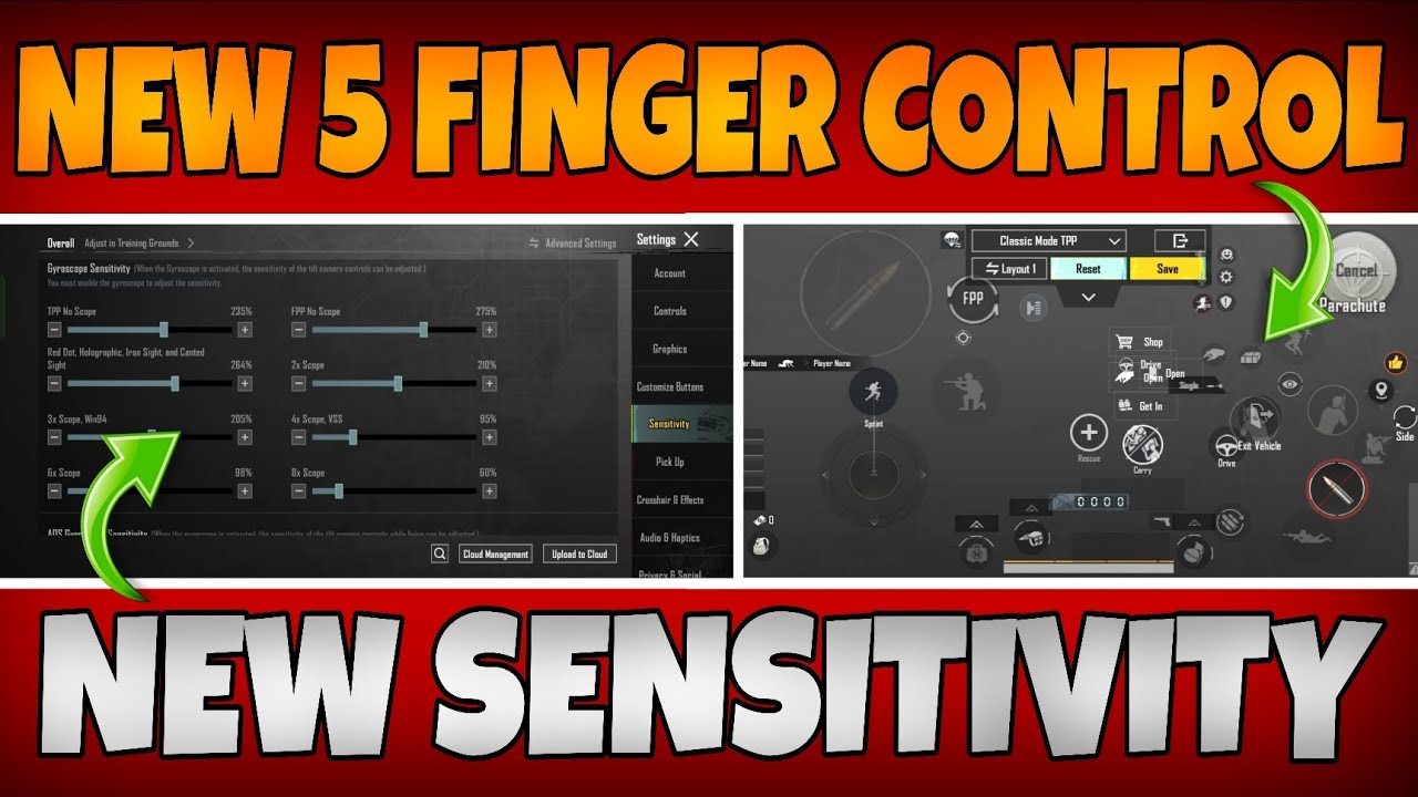 New 5 finger control & new zero recoil sensitivity in bgmi 🔥🔥| ZIMO GAMING 