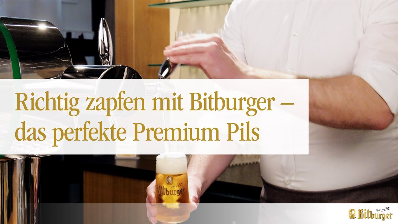 Richtig zapfen mit Bitburger &ndash; das perfekte Premium Pils