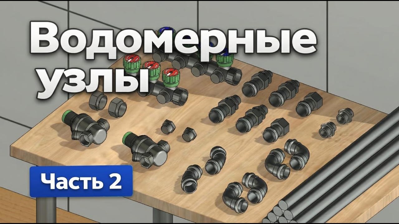 Водомерные узлы в Revit | Часть 2. Замена труб и редуктор давления