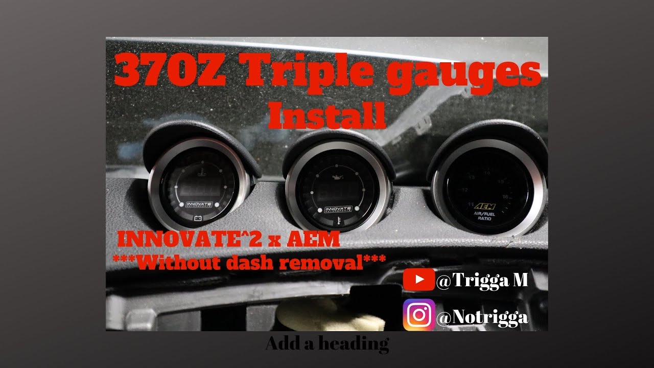 370Z Triple gauges 1st start up 🤩