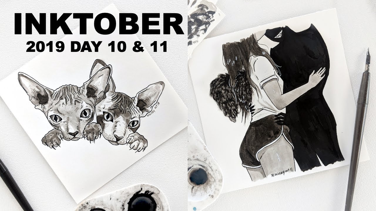 Ink Illustrations // INKTOBER 2019 // days 10 & 11