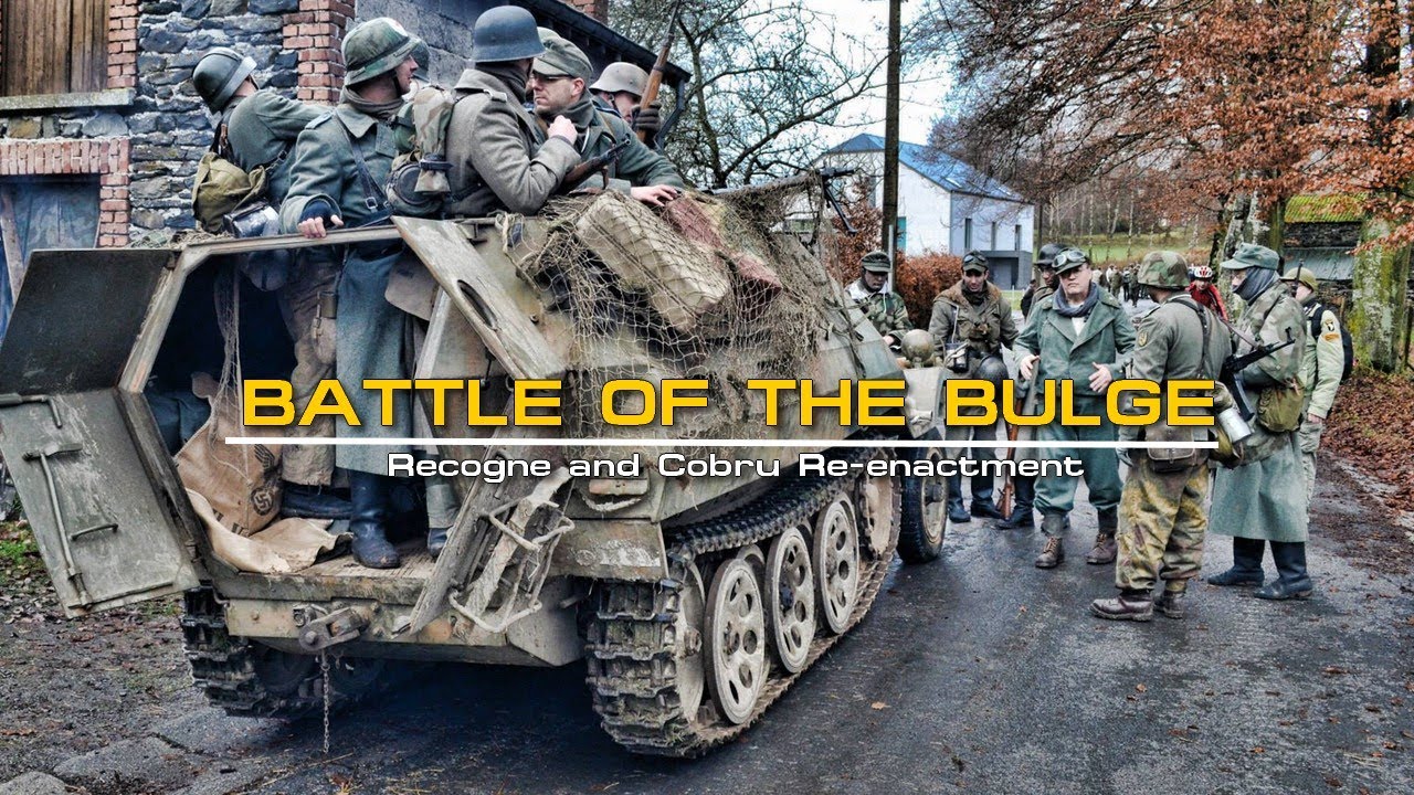 Bastogne Recogne Cobru Reenactment 2013 Historic Walk. Battle of the Bulge