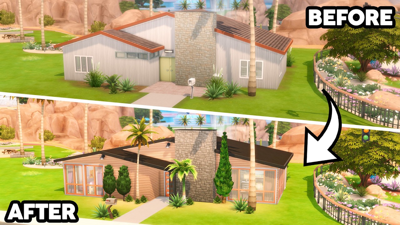 Ремонт дома в Спрингскейп // Быстрая постройка в The Sims 4: Ремонт по базовой игре