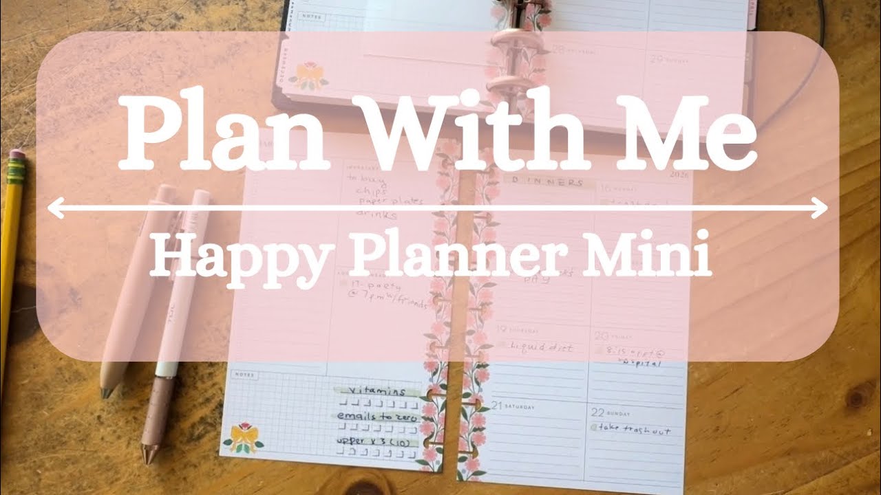 Plan with me - Happy Planner Mini
