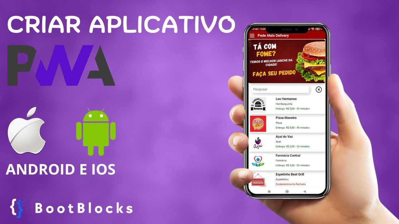 Criar um Aplicativo PWA (progressive web app) com Bootblocks