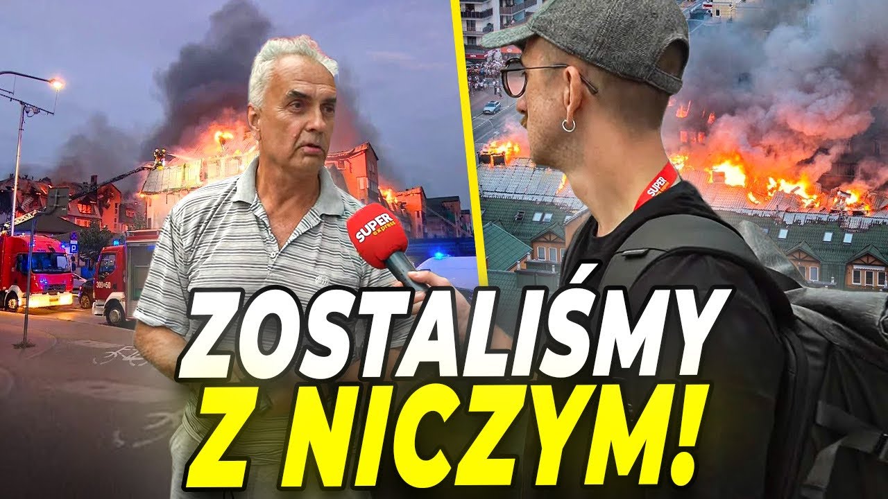 OLBRZYMI POŻAR W ZĄBKACH - PRZYPADEK CZY PODPALENIE? CO MÓWIĄ MIESZKAŃCY?