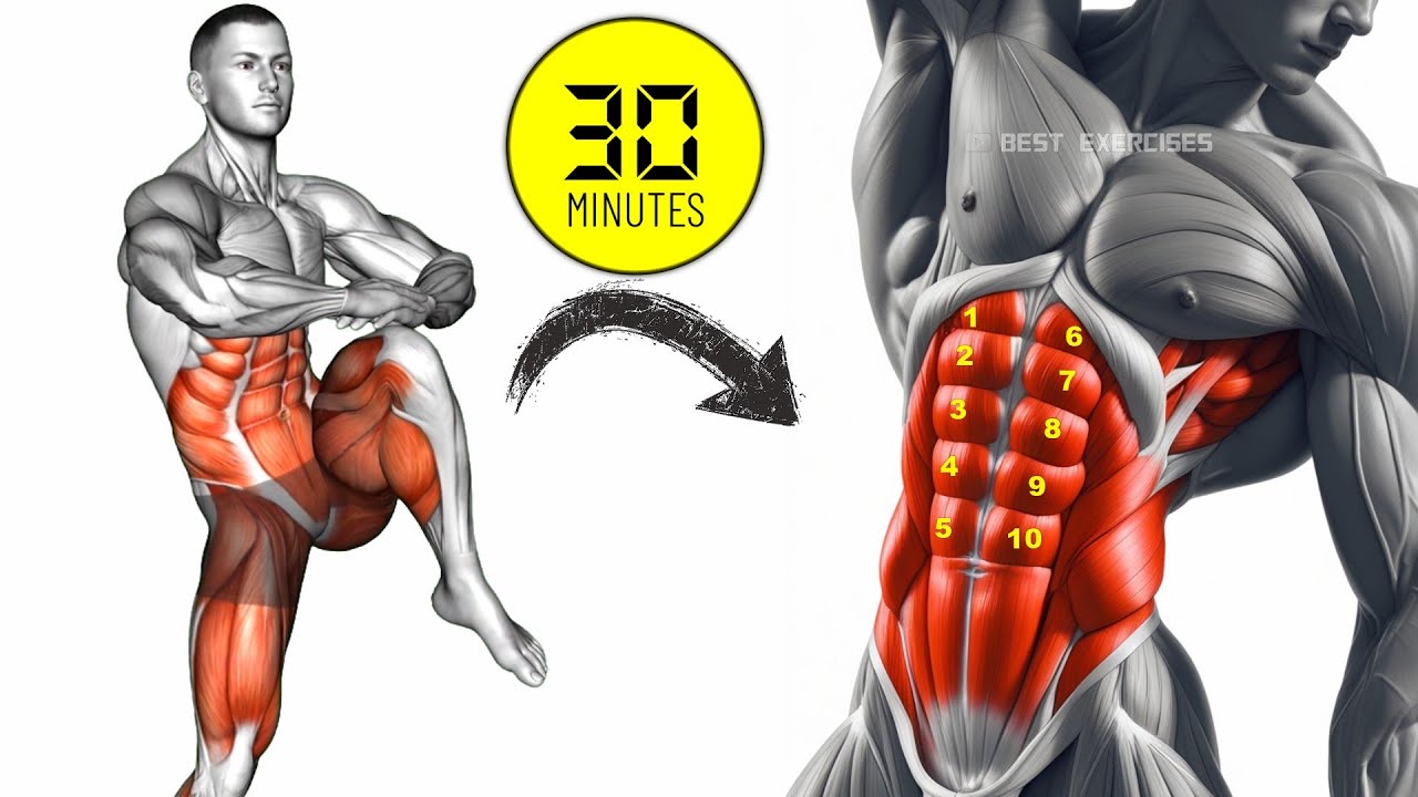 30-Minute Standing Abs Workout for Extreme Fat Burn & Sculpted Core (No Floor Needed)