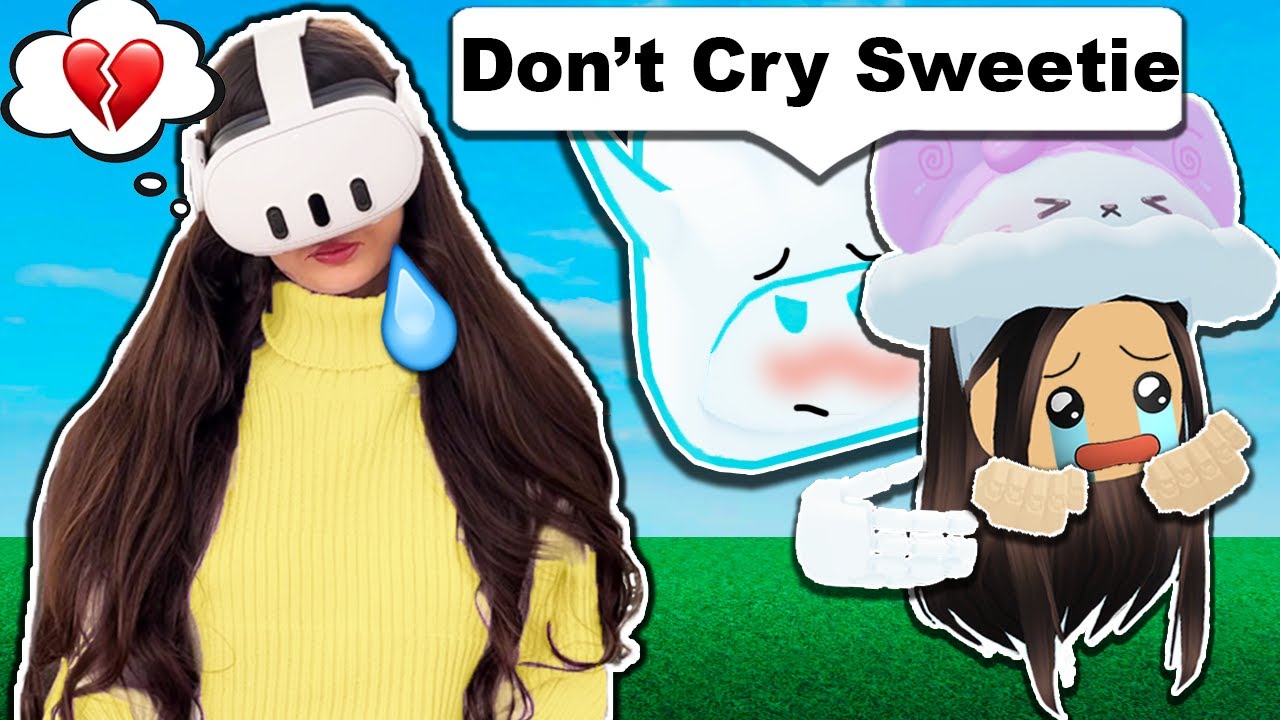 CRYING In Front Of My CRUSH...😢💔 *PRANK* (Roblox Vr Hands)