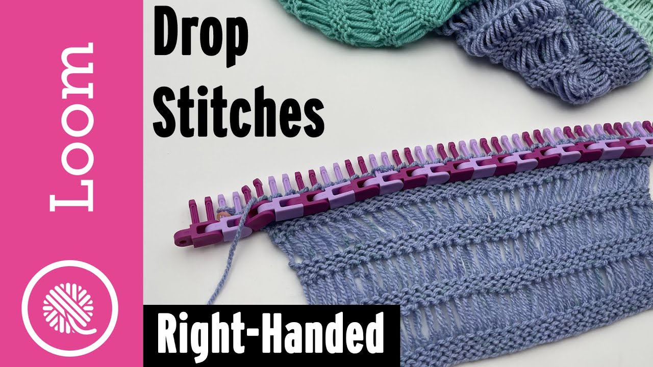How to Loom Knit Drop Stitch Pattern
