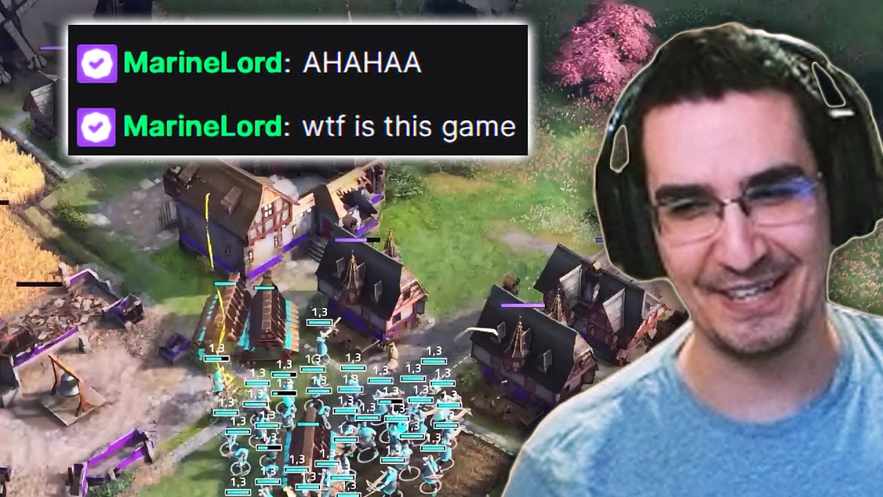 Beasty Gets Into a CRAZY Base Trade vs HRE in AOE4..
