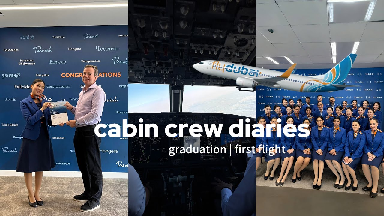 flydubai cabin crew graduation | first flight | new apartment | 플라이 두바이 외항사 승무원
