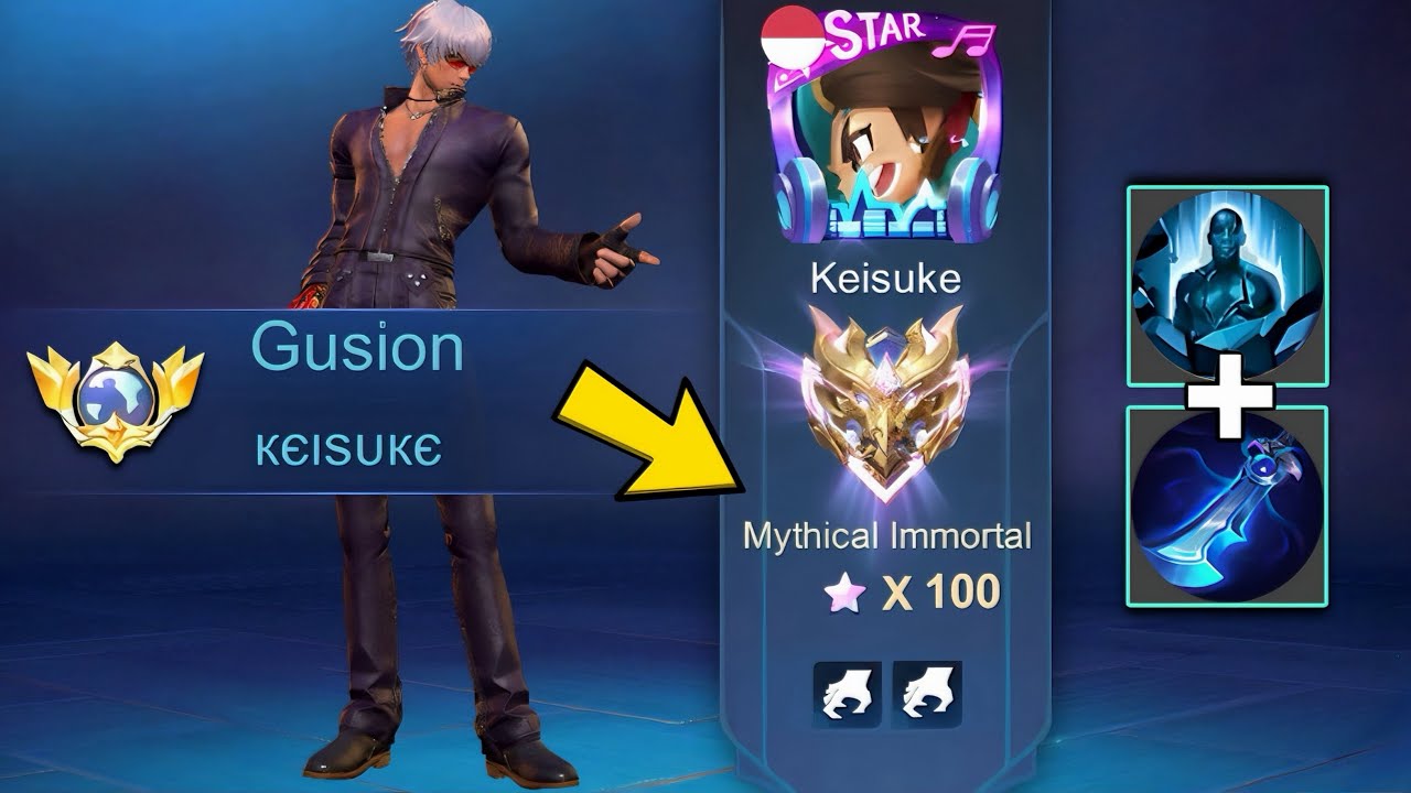 TOP GLOBAL GUSION NO EDIT GAMEPLAY & BUILD TUTORIAL IN RANK!! (MUST WATCH) - Mobile Legends