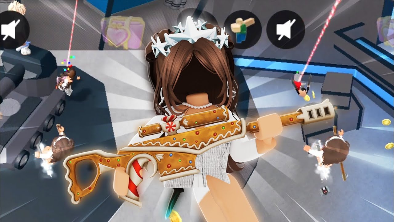 MM2 MOBILE *TRICKSHOTS* W *GINGERSCOPE* + BEATING TEAMERS