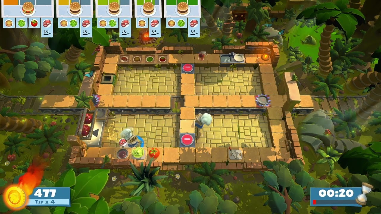 The Lost Morsel DLC - All Levels 4-Stars (1 Player) | Overcooked! All You Can Eat