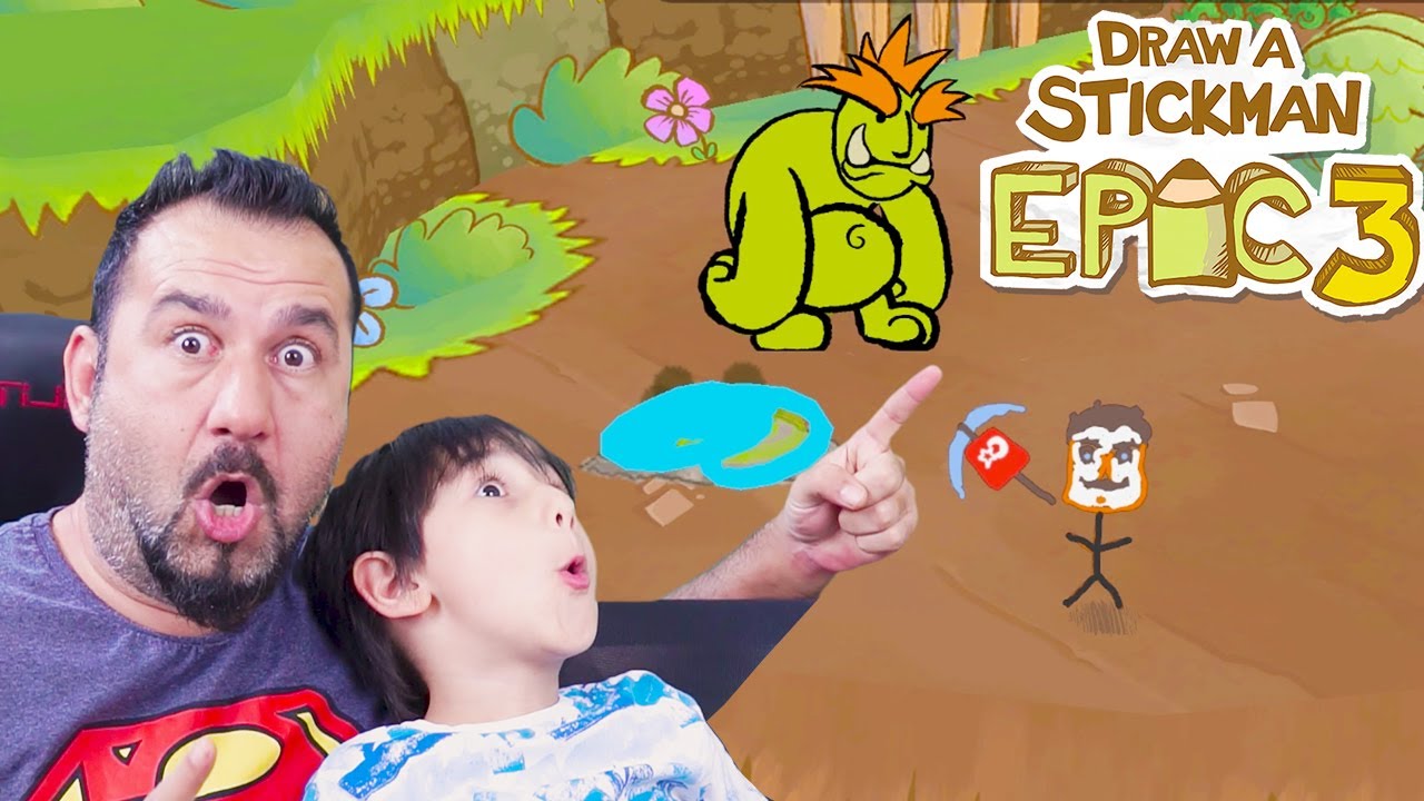 YEŞİL DEVLER TAŞ OLDU! | DRAW A STICKMAN: EPIC 3 #3