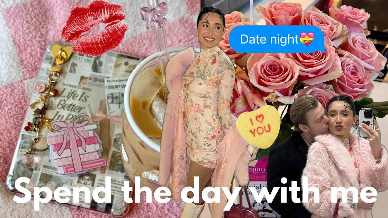 Day in my life vlog: Date night, Celebrating Valentine's Day, morning workout class, new books