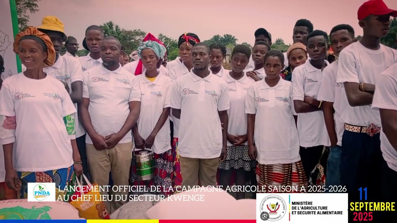 PNDA KWILU LANCEMENT OFFICIEL DE CAMPAGNE AGRICOLE SAISON A 2025-2026 AU CHEF LIEU DU SECTEUR KWENGE