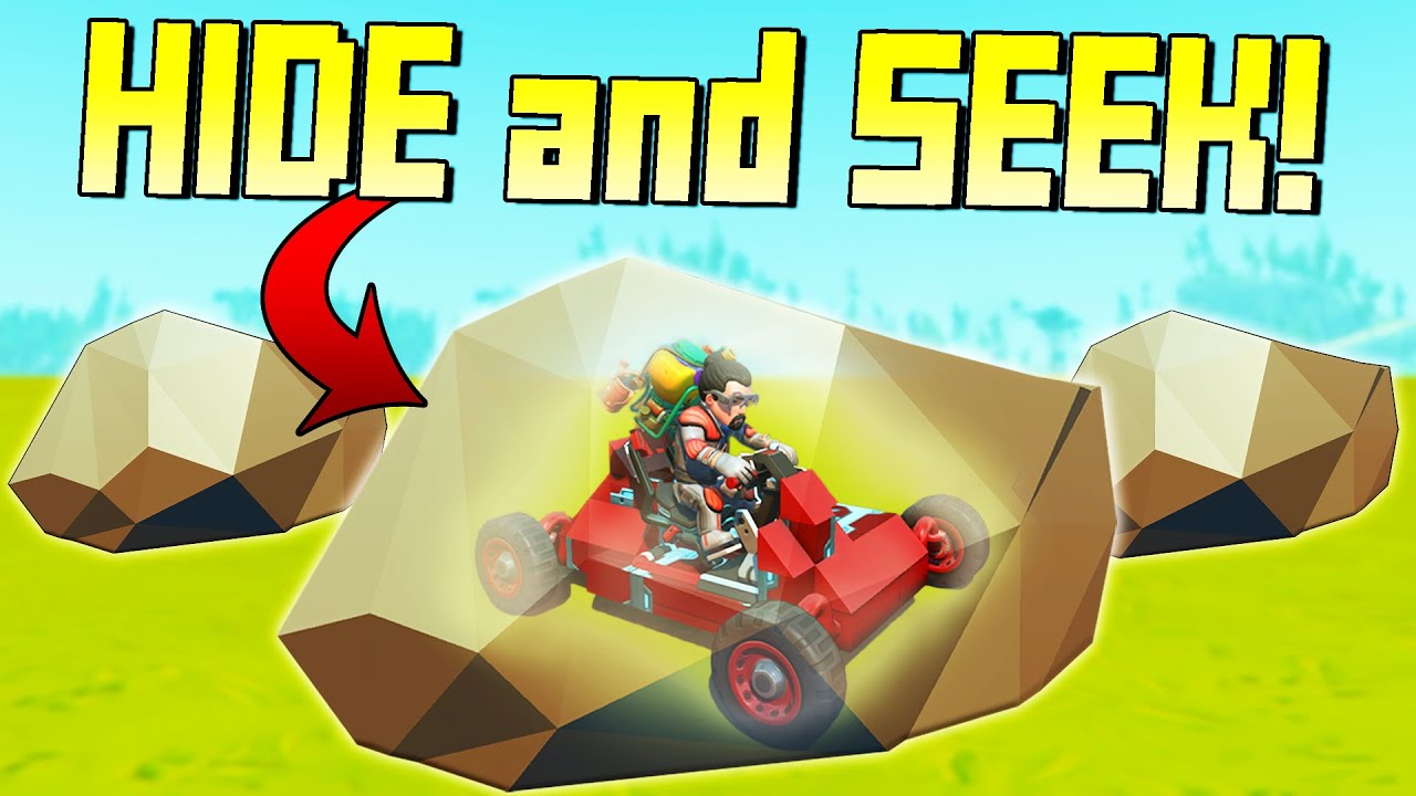 We Turned Cars Into Rocks to Play Hide and Seek! - Scrap Mechanic Multiplayer Monday