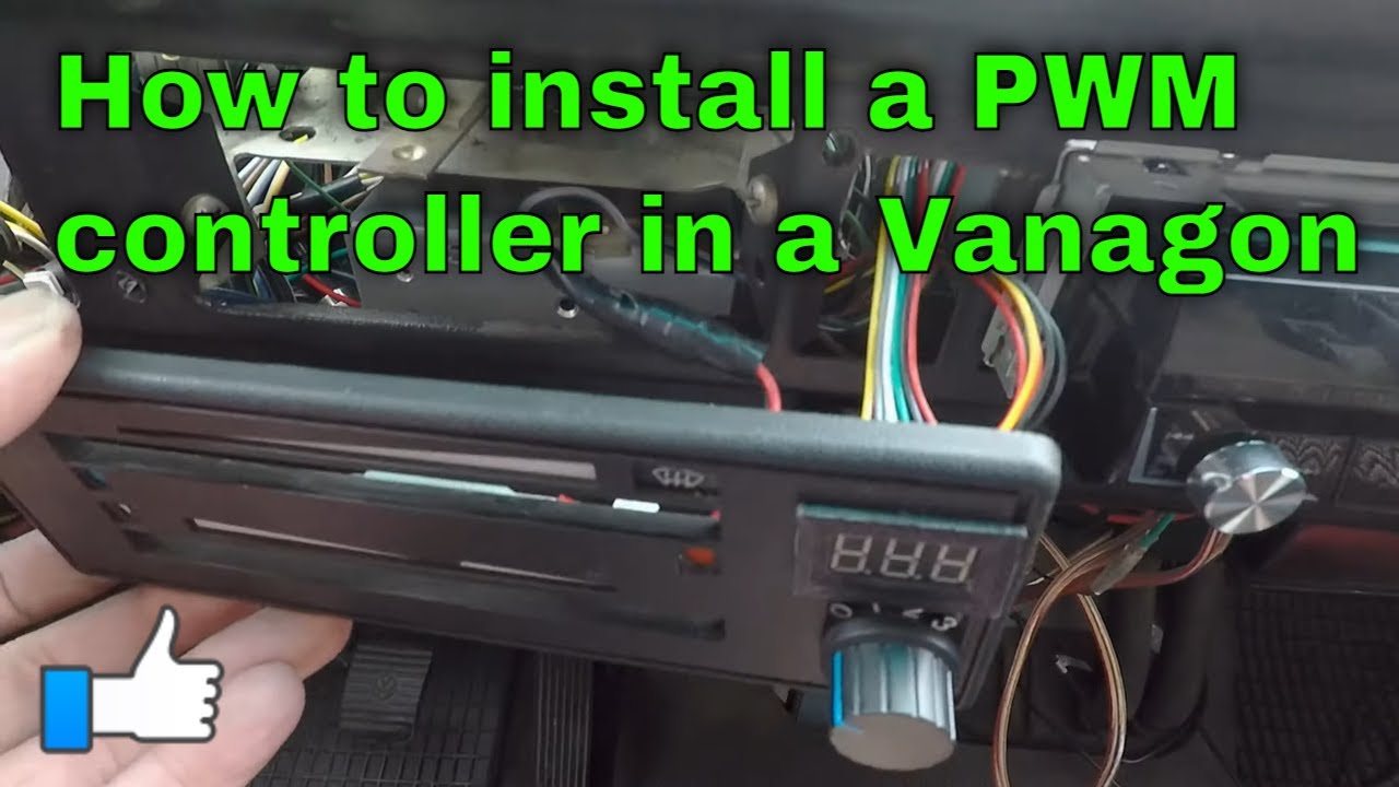 How to install/wire a PWM fan controller in a Vanagon T25 T3 (4K)