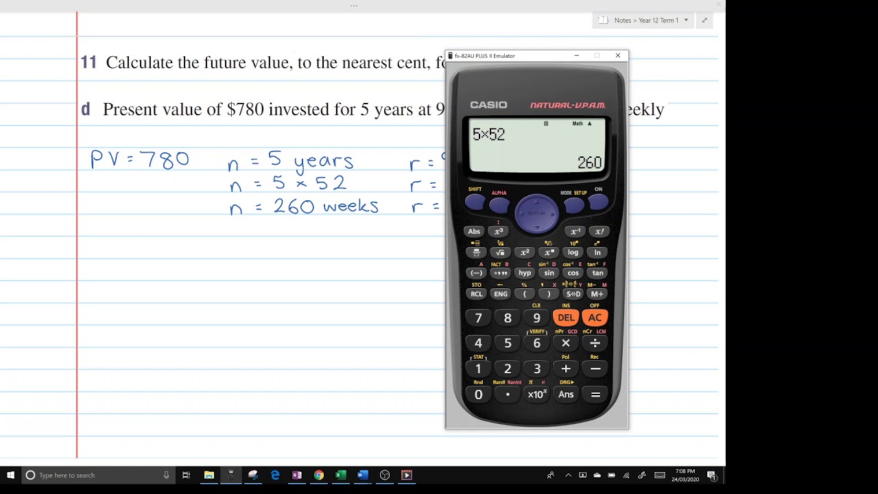 Future Value - Compounding Weekly