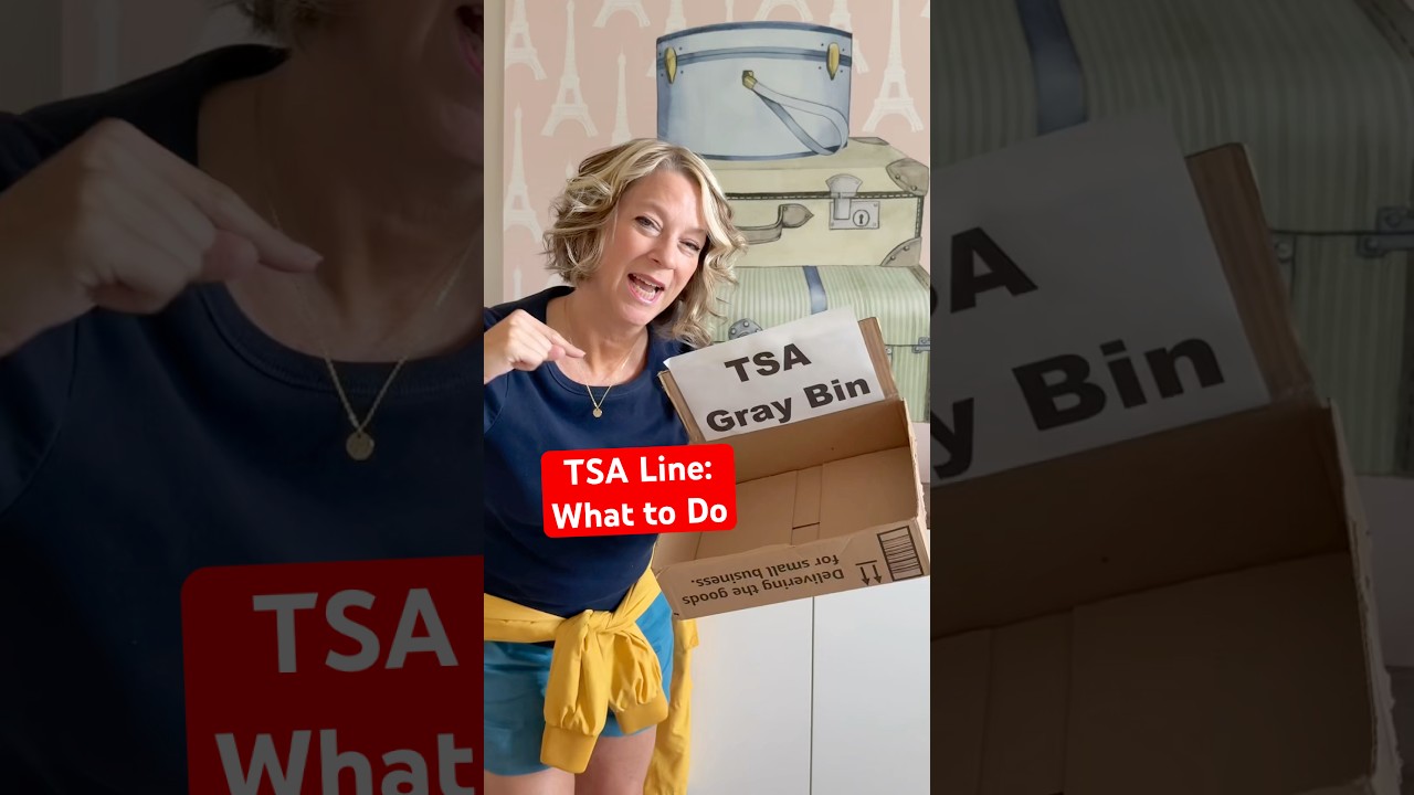 TSA Line: How to Go Through Airport Security #shorts
