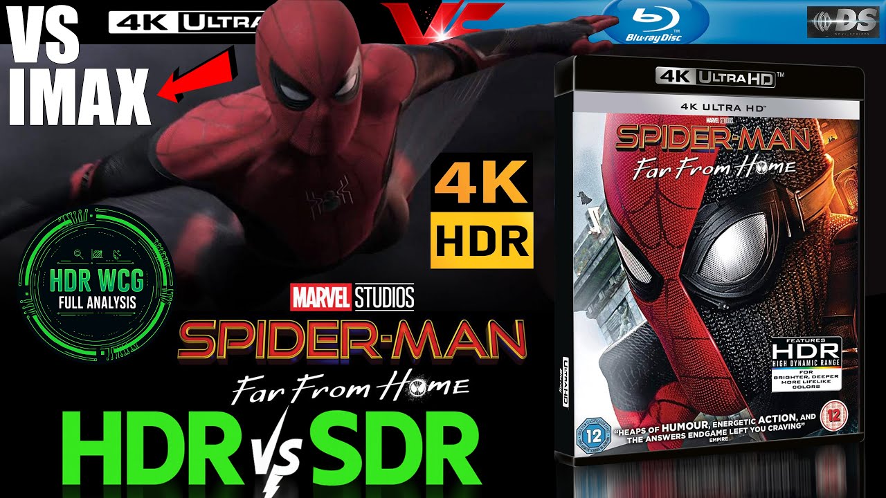 HDR vs SDR vs IMAX — Dolby Vision, WCG & Atmos Analysis | Spider-Man Far from Home 2019