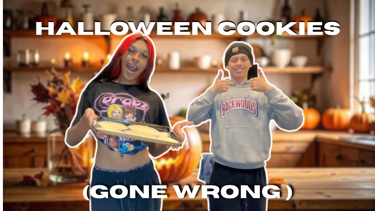 WE TRIED BAKING HALLOWEEN COOKIES... (big fat fail 💔)