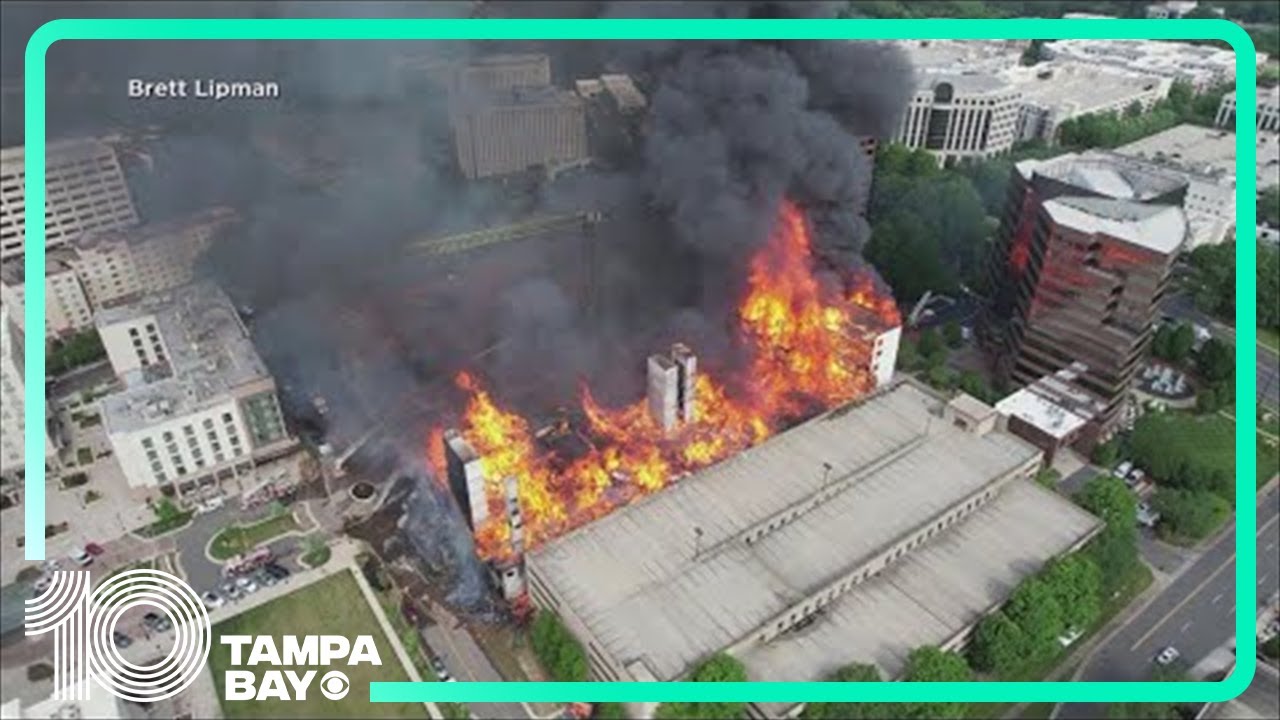 Video: Fire breaks out at North Carolina construction site; 2 workers missing