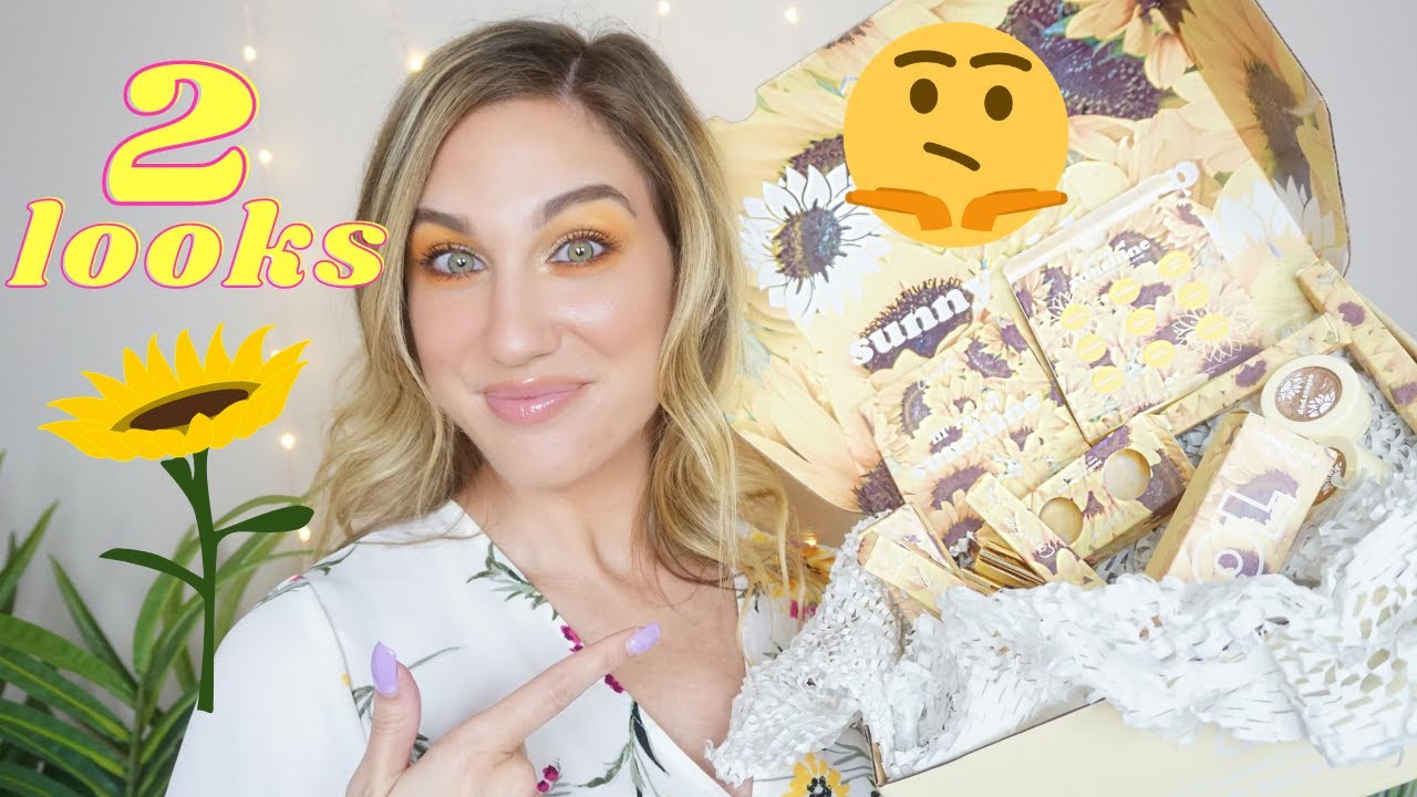 I'M A LITTLE SURPRISED .... COLOURPOP SUNFLOWER COLLECTION // 2 LOOKS + SWATCHES