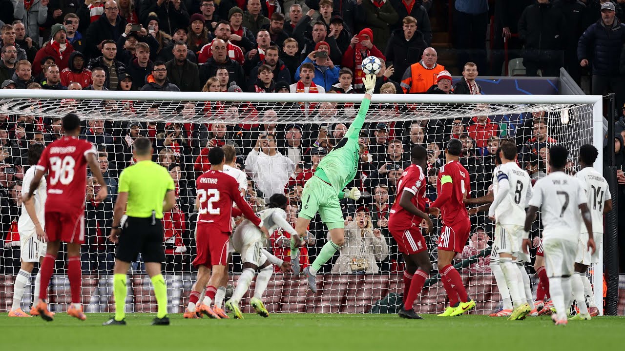 Thibaut Courtois Vs Liverpool | Every Save | UCL 25-26