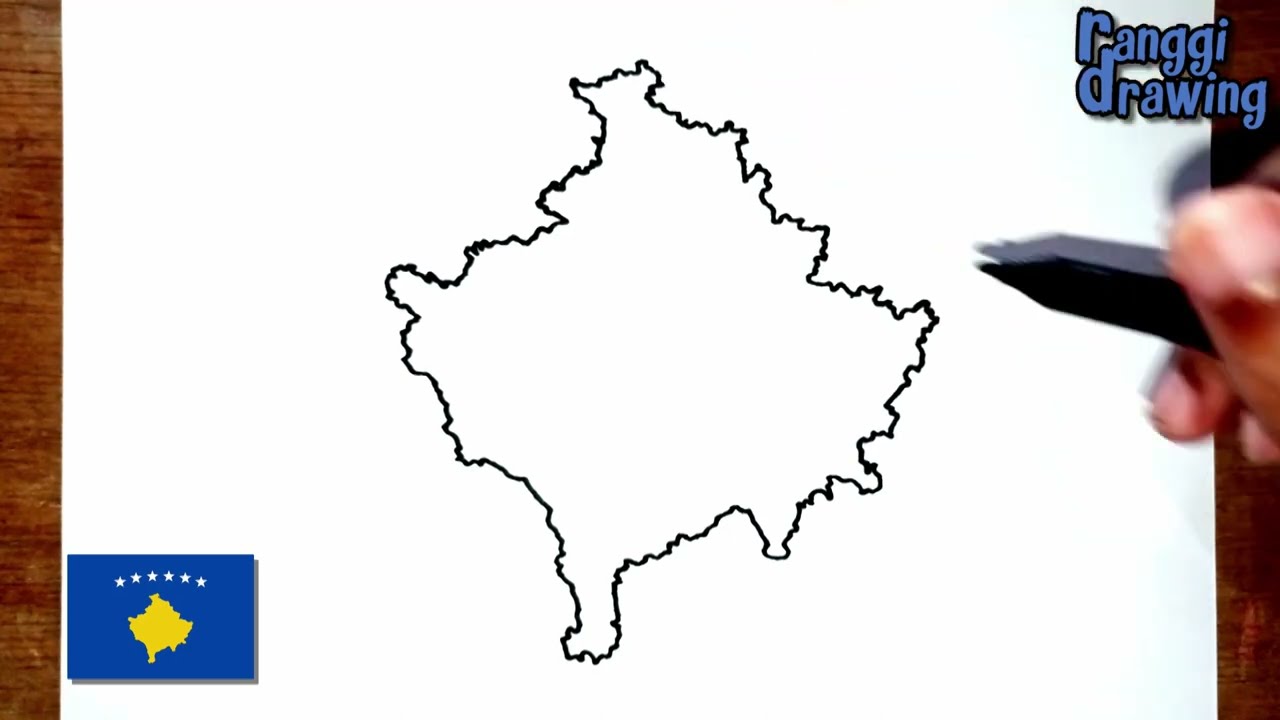 How to Draw Map of Kosovo