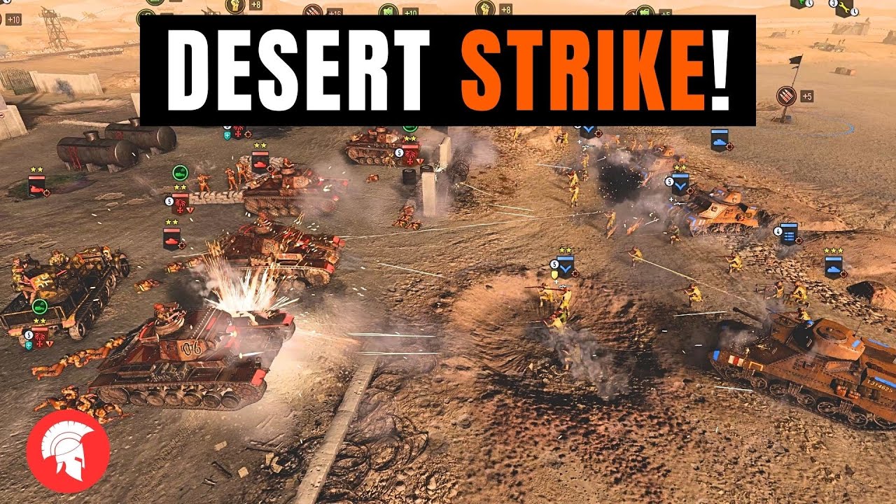 Deadly Tank Battle in the Desert! | Company of Heroes 3 | British Forces | 4vs4 | No Commentary