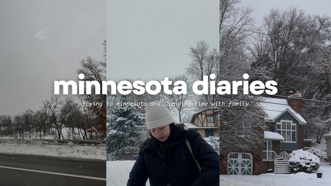 minnesota diaries ❄️ flying to minnesota and spending time with family