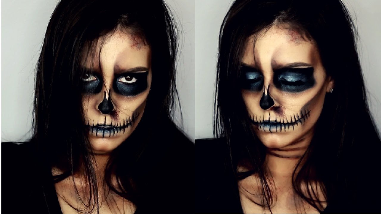 Maquillage Halloween Skull - FACILE - Eli Doyon