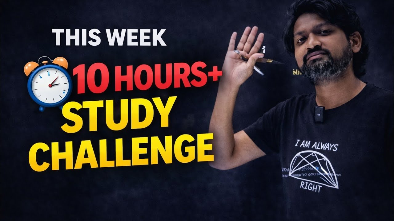 Full Week • 10 Hours Daily 📚 | MHT-CET 2026