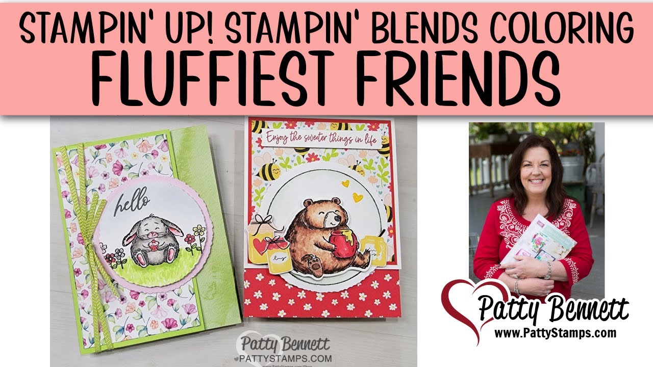 Stampin Blends Coloring Tips for Fluffiest Friends stamp set