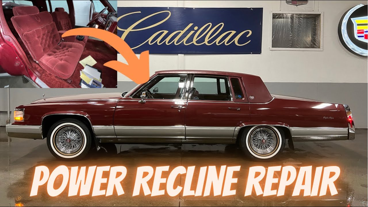 Cadillac Fleetwood Brougham Power Seat Recliner Repair EZ DIY Fix FREE Step by Step!