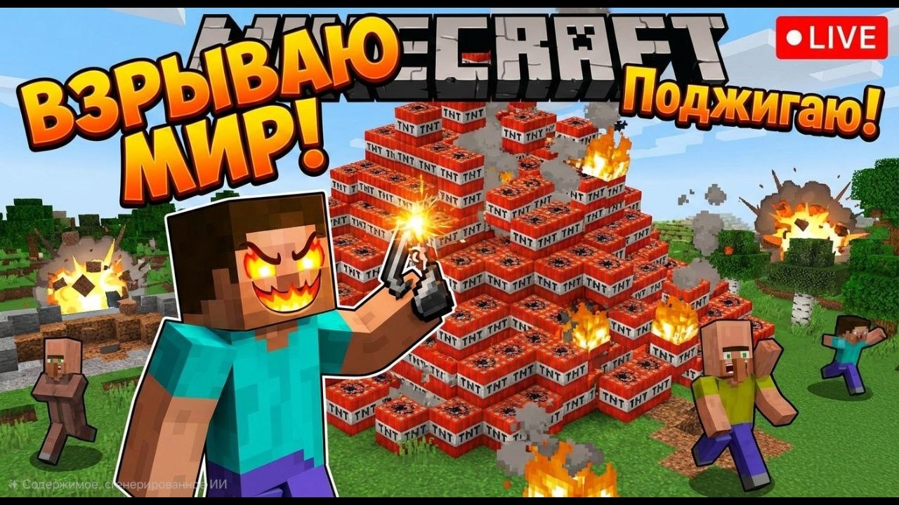 Взрываю мир из TNT!