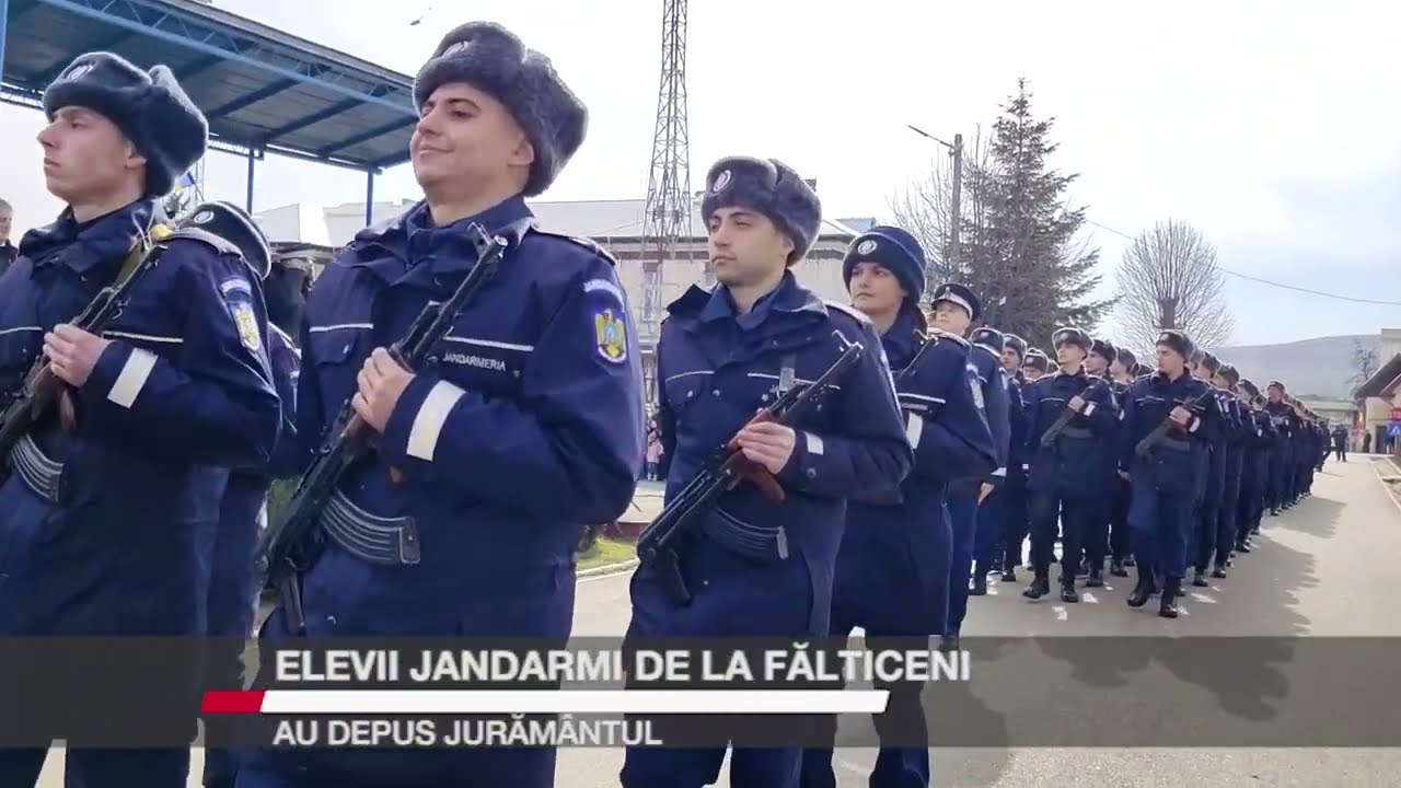 Elevii jandarmi de la Fălticeni au depus jurământul