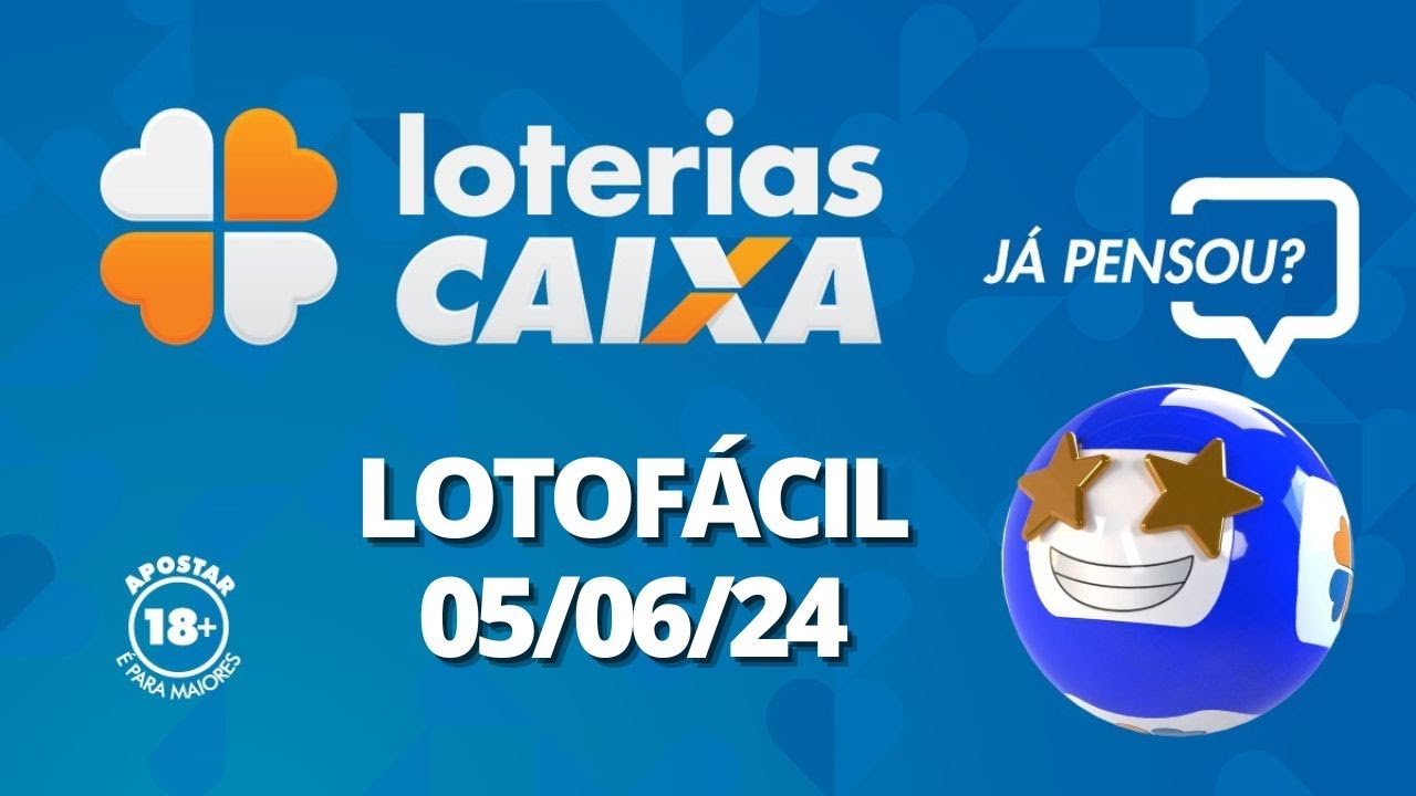 Resultado da Lotofácil - Concurso nº 3121 - 05/06/2024