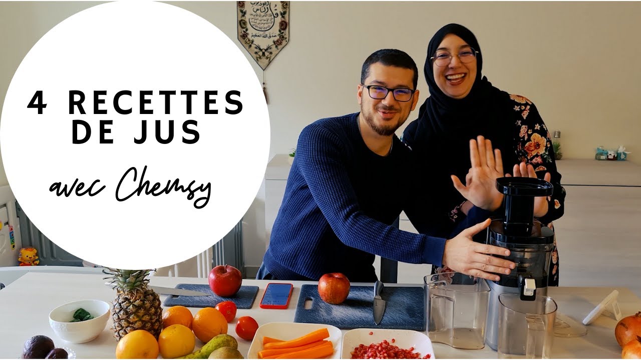 4 RECETTES DE JUS POUR L'ETE - FACILE ET RAPIDE (w/ Chemsy)
