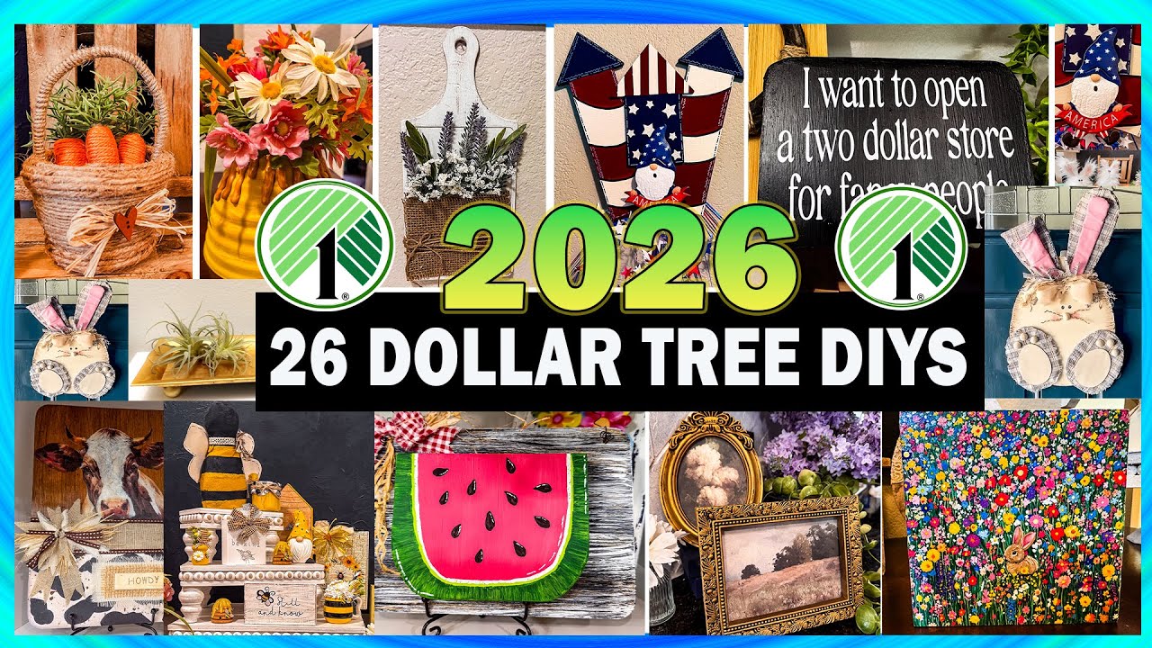 MUST MAKE Dollar Tree DIYs | 26 Budget Friendly Crafts