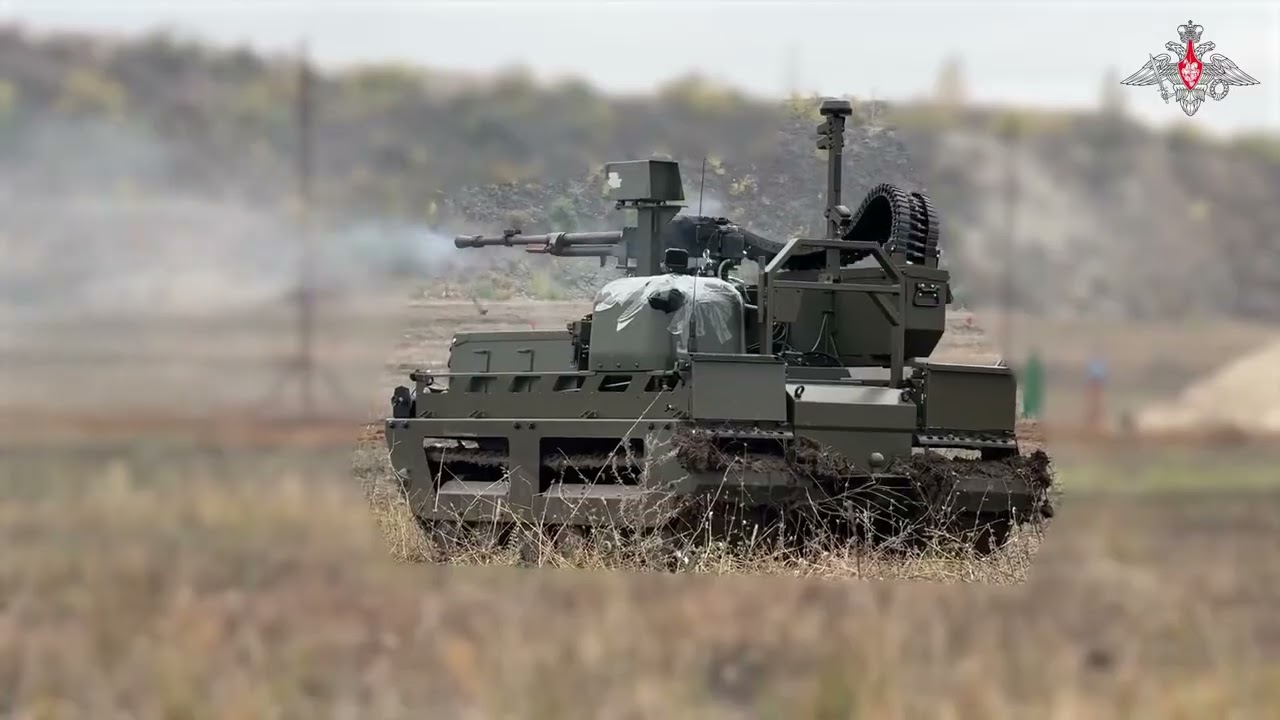 War in Russia and Ukraine: Robot Kuryer  on the Battlefield