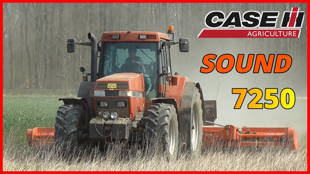 Mulčování Biopásu 2020 | Traktor Case 7250 | ORIGINAL SOUND | ZD Unčovice